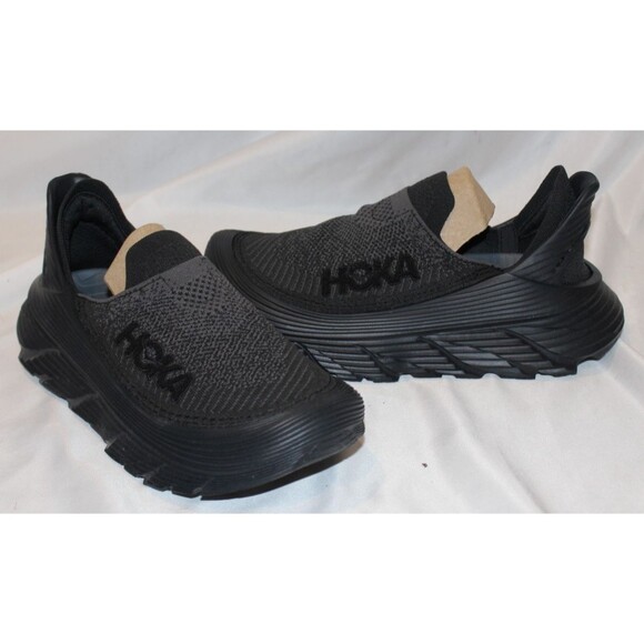 HOKA WOMEN'S RESTORE TC BBLC BLACK RECOVERY MEN'S 6 WOMEN'S 7 NIB - Picture 3 of 7